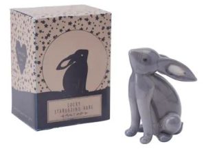 Send With Love Grey Glass Stargazing Hare