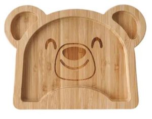 Little Tribe Bamboo Bear Bowl – With Suction Cup