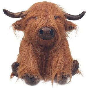 Antique Pals Doorstop Highland Cow