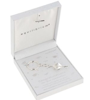 Graduation Silver Plated Keepsake Keyring