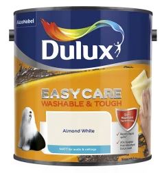 dulux easycare matt almond white 2.5ltr