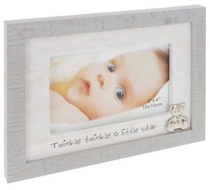 Rustic Sentiment Frame New Baby