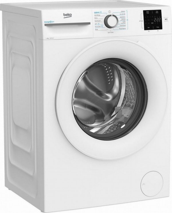 beko bmn3wt3841w 8kg 1400 spin washing machine white