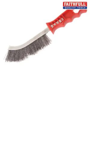 Wire Scratch Brush Steel Red Handle