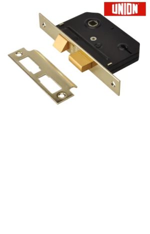 Essentials 3 Lever Mortice Sashlock Polished Brass 65mm 2.5in Vi