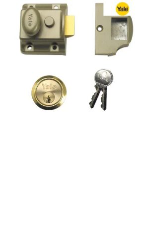 Traditional Nightlatch 40mm Backset ENB Finish Box