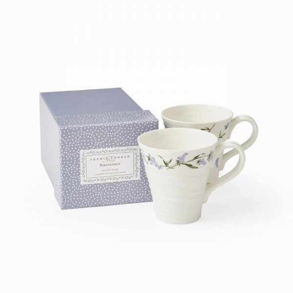 portmeirion sophie conran lavandula set of 2 mugs