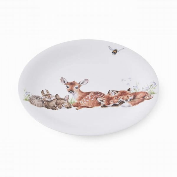 wrendale designs little wren melamine plate & bowl set