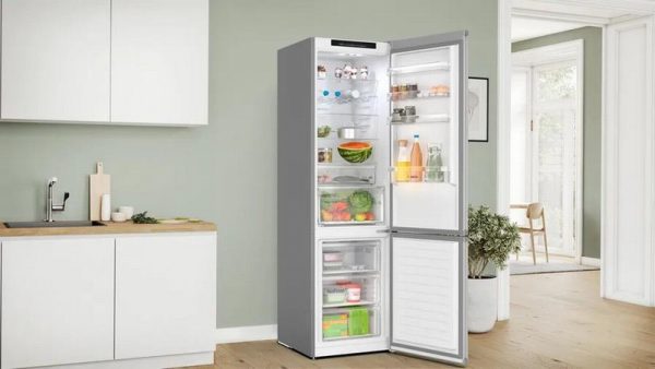 bosch kgn392ldfg 60cm 70/30 fridge freezer inox