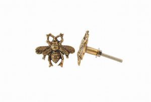 The Beekeeper Gold Bee Drawer Pull