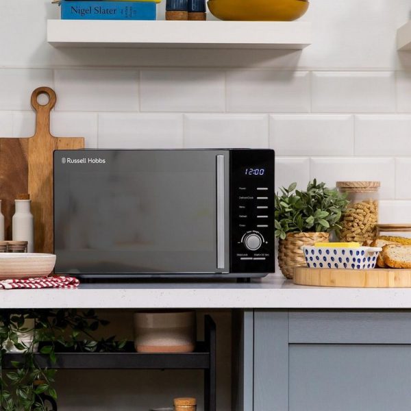 russell hobbs rhm2348b 23 litres solo microwave black