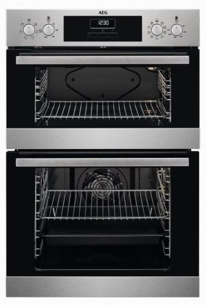 AEG DEX33111EM 59.4cm Built In Electric Double Oven – Stainless
