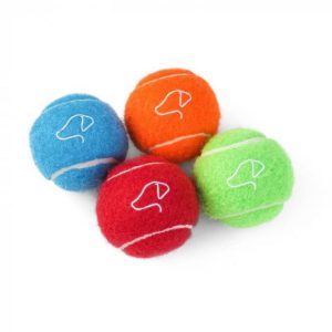 Pooch 6.5cm Tennis Ball Mixed Case of 4 Colours