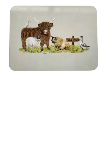 placemats x 6 old farm hh3317