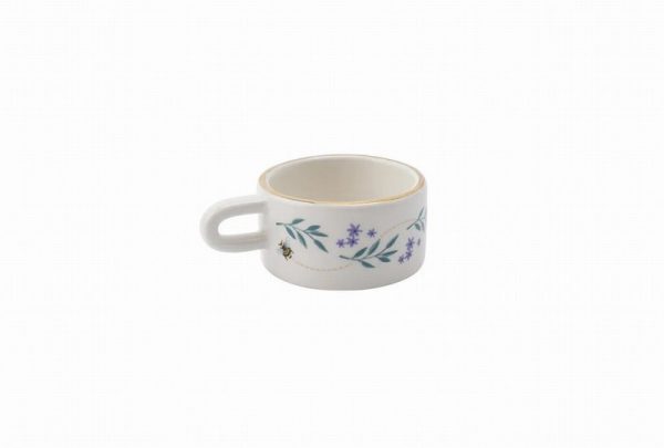 the beekeeper 'bee happy' ceramic tealight holder