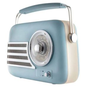 Akai Vintage Bluetooth Portable Radio – Blue