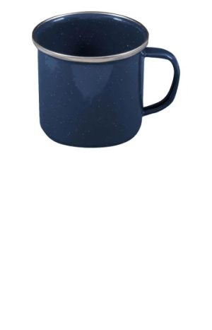 Deluxe Enamel Vintage Camping Mug Navy