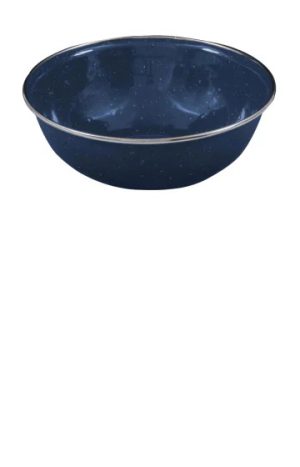 Deluxe Enamel Vintage Camping Bowl Navy
