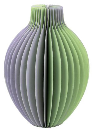 Lilac & Green Honeycomb Colour Paper Bud Vase