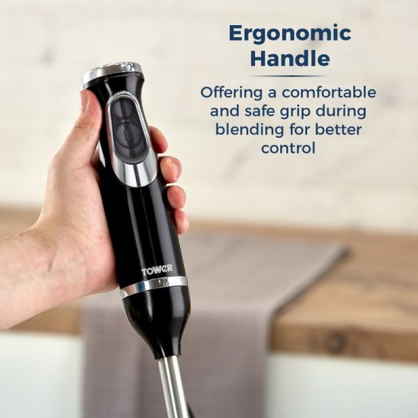 towe 600w hand blender black t12076