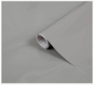 Sticky Back Plastic Glossy Grey 67.5cm x 2m F3468146