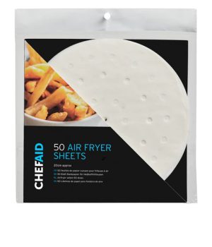 CHEF AID ROUND FSC PAPER AIR-FRYER SHEETS PACK OF 50