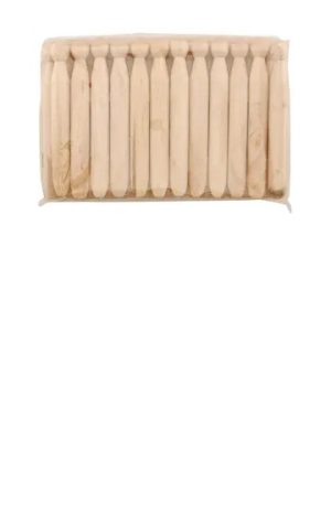 Traditional Beech Wooden Dolly Pegs x 24