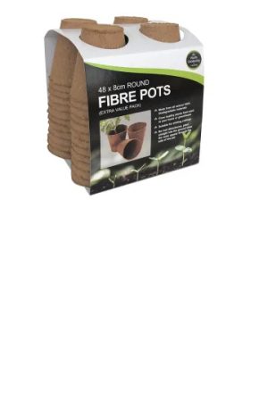 Fibre Pots Round 8cm x 48