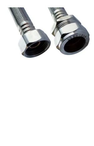 Flexible Tap Connector Standard B 15mm x 1/2in x 50cm