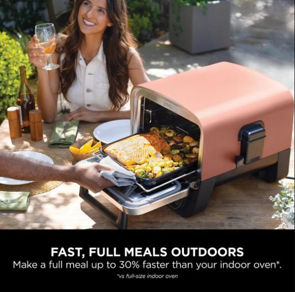 ninja oo101uk ninja woodfire outdoor oven, artisan pizza maker