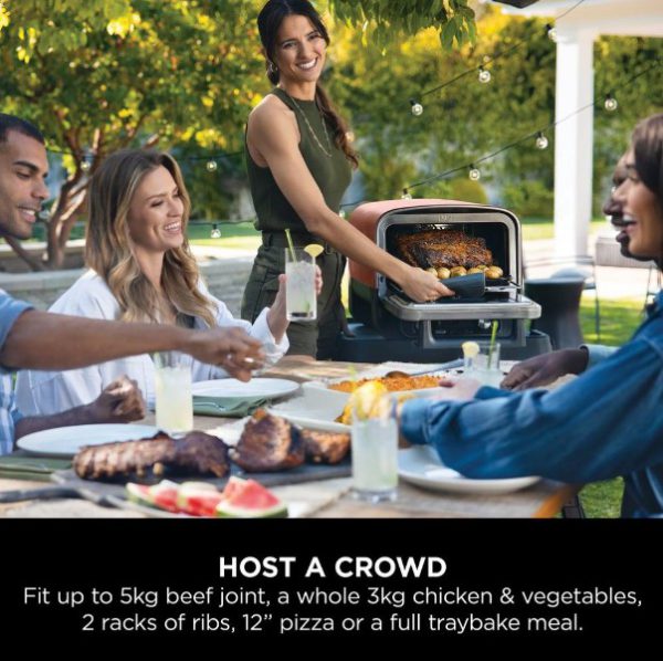 ninja oo101uk ninja woodfire outdoor oven, artisan pizza maker