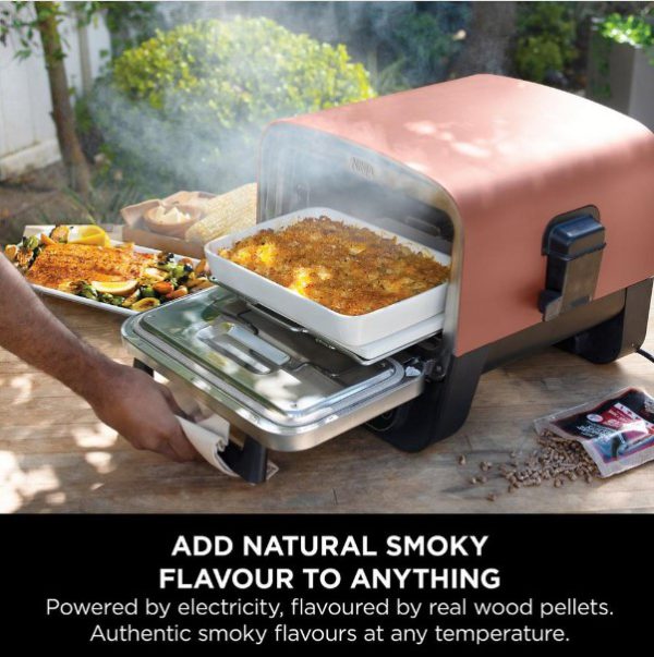ninja oo101uk ninja woodfire outdoor oven, artisan pizza maker