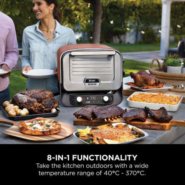 ninja oo101uk ninja woodfire outdoor oven, artisan pizza maker