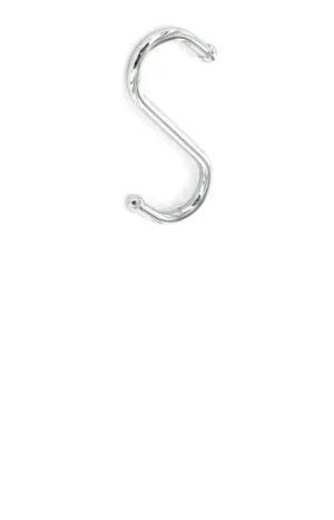 S Hooks With Ball Tip Chrome Plated 100mm x 4