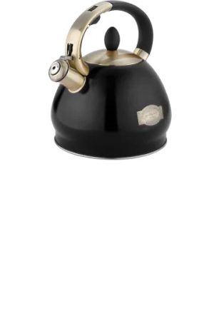Vintage Stove Whistle Kettle 3.4L Black