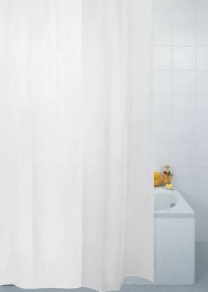 Polyester Shower Curtain White 180x220cm