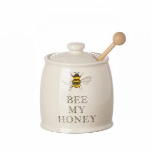 MAJESTIC BEE HONEY POT & DIPPER