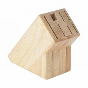 BEECHWOOD KNIFE BLOCK 25 X 11 X 16CM