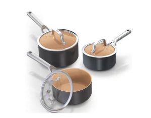 Ninja CW93000UK Ceramic Coated Cookware 3-Piece Set