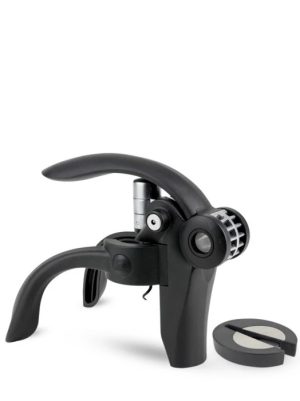 Peugeot Baltaz Dark Black Lever corkscrew with foil cutter, 14cm