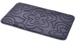 Clover Bath Mat Charcoal