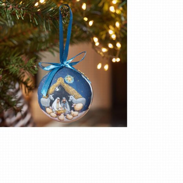 vintage baubles nativity, 2 designs available