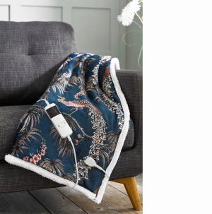 Deyongs Peacocks Heated Throw 140x180cm