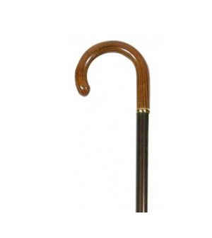 EXTENDING ASH CROOK HANDLE, COFFEE BROWN