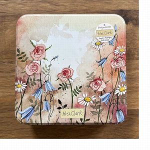 Alex Clark Floral Pinks Notecard Tin