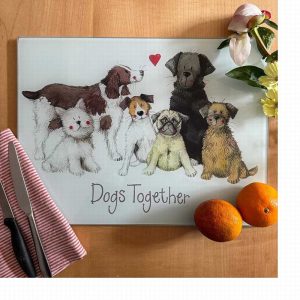 Alex Clark Dogs Together Glass Worktop Saver