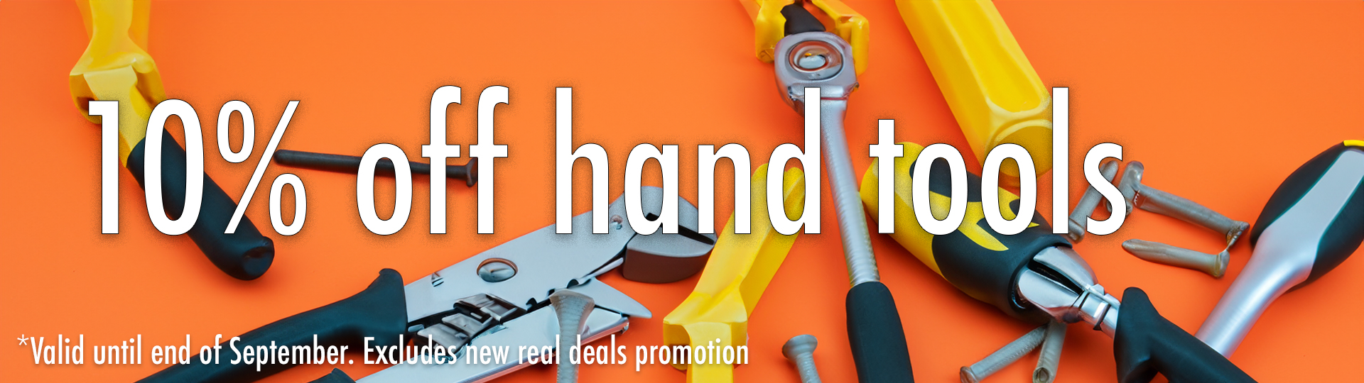 10% off hand tools