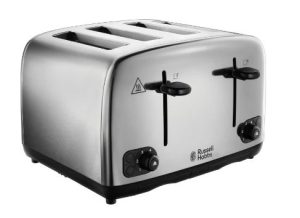 Russell Hobbs 24090 Adventure 4 Slice Toaster – Stainless Steel