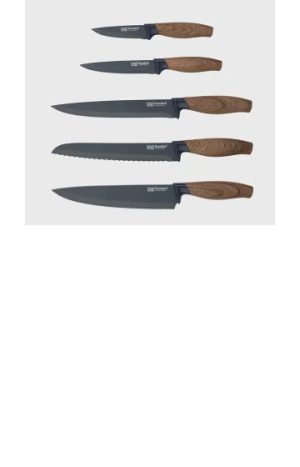 Brooklyn Walnut Knife Set 5 Piece