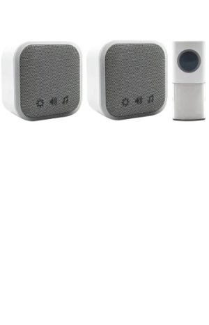 Portable & Plug In Door Chime Set White